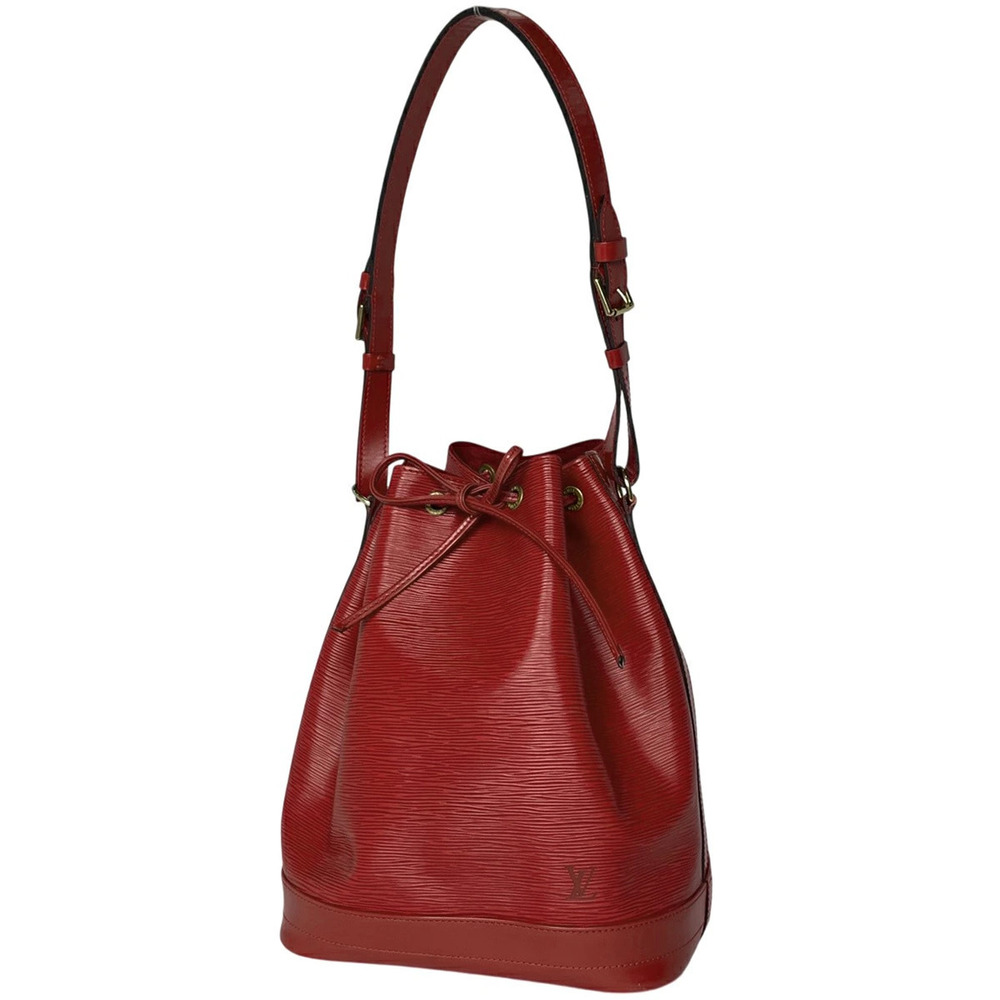 Louis Vuitton Noe Shoulder Bag Drawstring Epi Leather Castilian Red